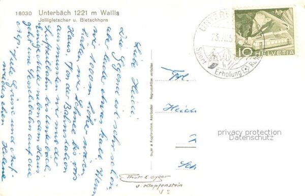 Unterbaech VS Jolligletscher und Bietschhorn – Bild 2