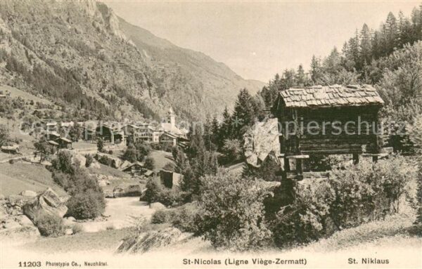 Viege Visp VS St Nicolas Zermatt Panorama