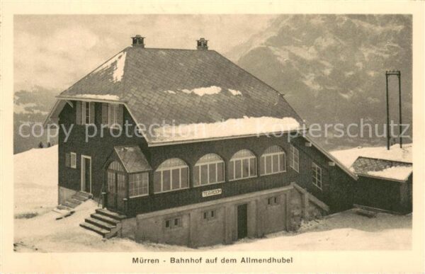 Muerren BE Bahnhof auf dem Allmendhubel