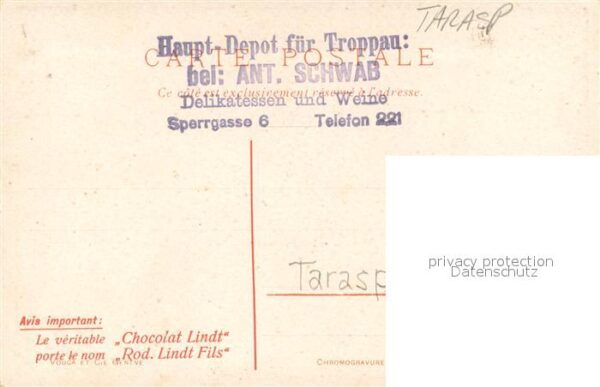 Tarasp Schloss Tarasp Künstlerkarte – Bild 2