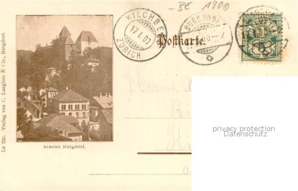 Burgdorf BE Panorama mit Schloss Burgdorf – Bild 2