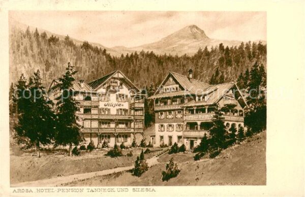 Arosa GR Hotel Pension Tanneck und Silesia