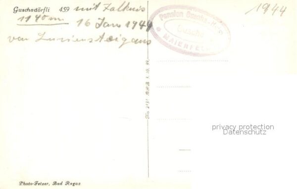 Guschadoerfli Maienfeld GR mit Falknis – Bild 2