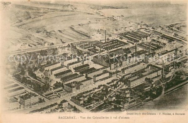 Baccarat 54 Vue des Cristalleries a vol d_oiseau