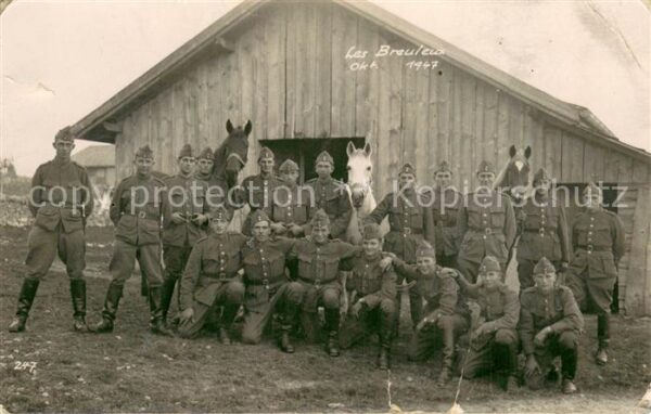 Les Breuleux JU Kompanie Soldaten Gruppenaufnahme