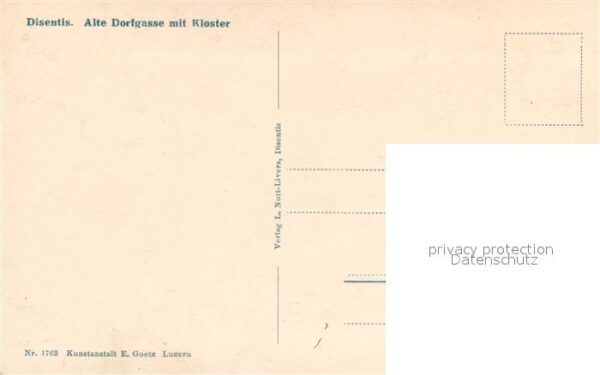 Disentis GR Alte Dorfgasse mit Kloster – Bild 2