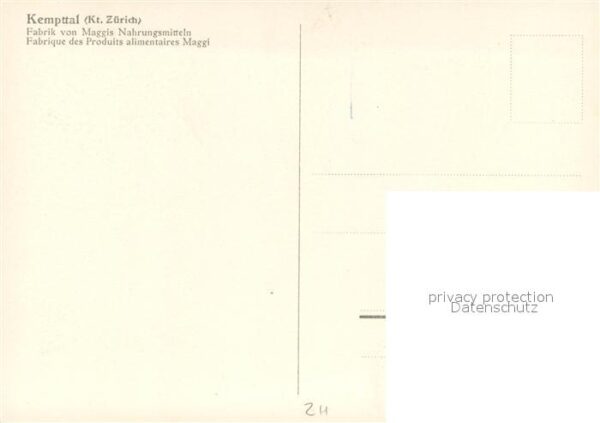 Kempttal ZH Fabrik von Nahrungsmitteln – Bild 2