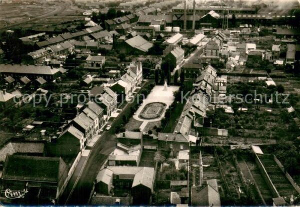 Aniche Place Berrioz Verreries de Bagneaux Vue