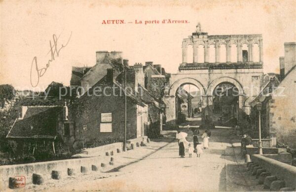 Autun 71 La porte d_Arroux