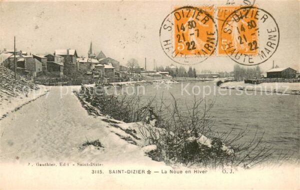 Saint-Dizier Haute-Marne La Noue en Hiver