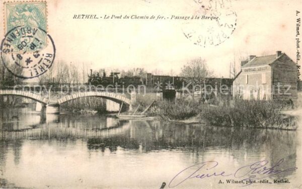 Rethel 08 Ardennes Le Pont du Chemin de fer Passage a la B