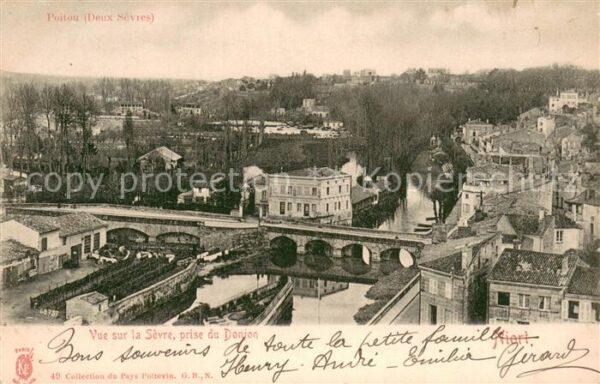 Niort 79 Vue sur la Sevre prise du Donjon