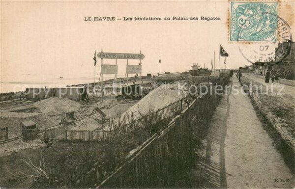Le Havre Les fondations du Palais des Regates