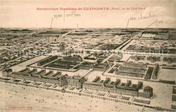 Zuydcoote 59 Sanatorium Maritime vue du Cote Nord