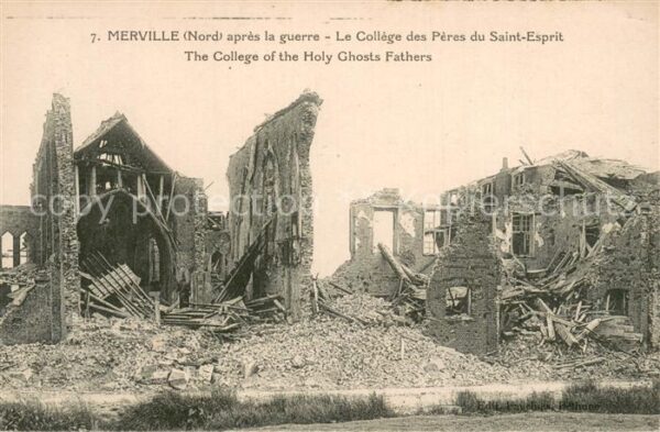 Merville 59 apres la guerre Le College des Peres du
