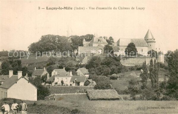 Lucay-le-Male Vue d’ensemble du Chateau de Lucay
