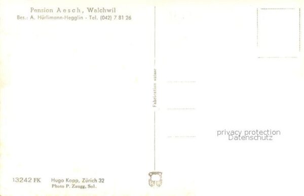 Walchwil Pension Aesch – Bild 2