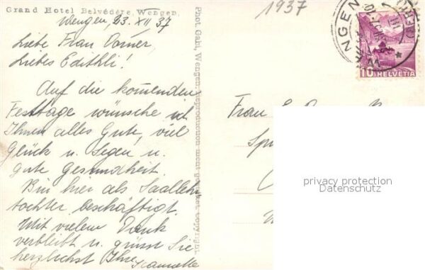 Wengen  BE Grand Hotel Belvedere – Bild 2