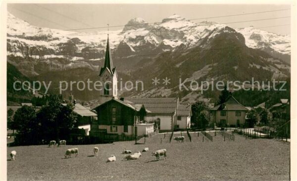 Lenk Simmental Kirche mit Wildstrubel
