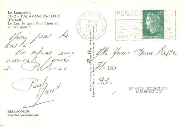 Palavas-les-Flots 34 Le Lez le quai Paul Cunq et la rive gau – Bild 2