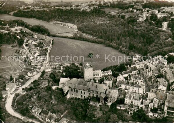 Chaumont 52 Vue aerienne de l’Ancien Chateau des Co