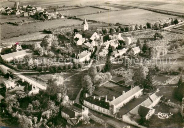 Fontaines-les-Chalon Vue aerienne sur l'Eglise