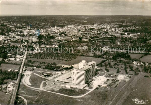 Saint-Lo Manche Hopital Immemorial et Saint Lo Vue aeri