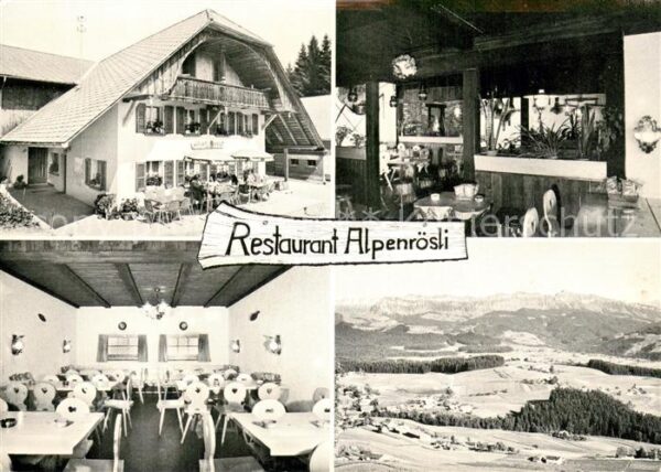 Heimenschwand BE Restaurant Alpenrösli Gasträume Panoram