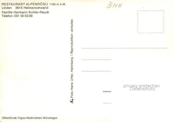 Heimenschwand BE Restaurant Alpenrösli Gasträume Panoram – Bild 2