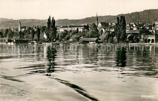 Maennedorf ZH Teilansicht m. Fluss