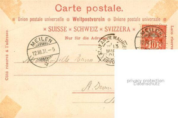 Meilen ZH Gesamtansicht m. See – Bild 2