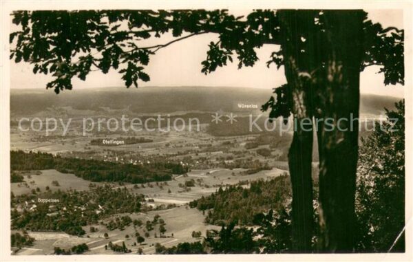 Boppelsen ZH Aussicht Würenlos u. Boppelsen