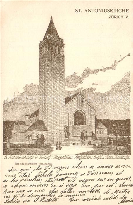 Zuerich ZH St. Antoniuskirche