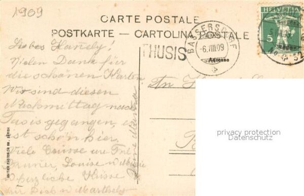 Thusis GR Gesamtansicht m. Piz Curver – Bild 2