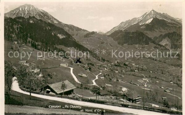 Cergnat Ormont-Dessous VD Pic Chaussy et Mont d Or
