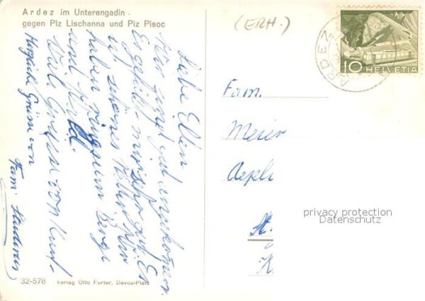 Ardez GR Gesamtansicht Unterengadin Piz Lischann – Bild 2