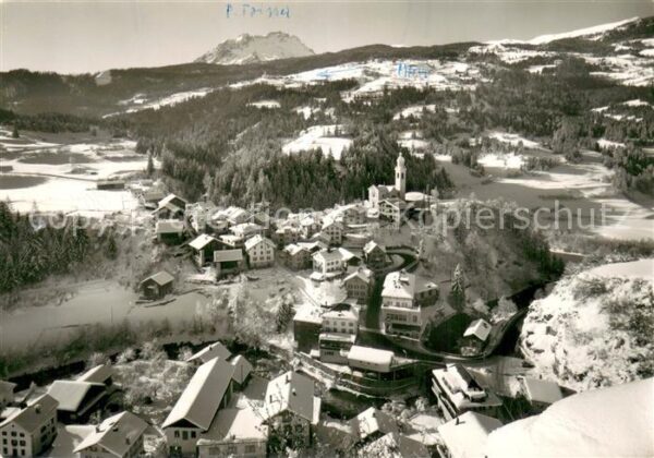 Tiefencastel GR Gesamtansicht m. Mon u. Piz-Toissa