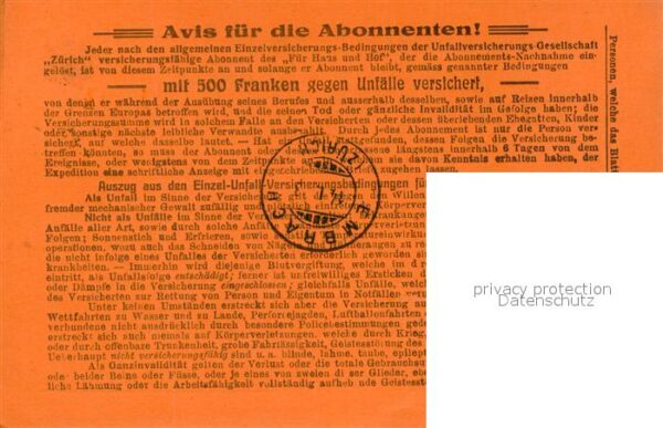 Embrach ZH Versicherungs-Ausweis Fr. 500 – Bild 2