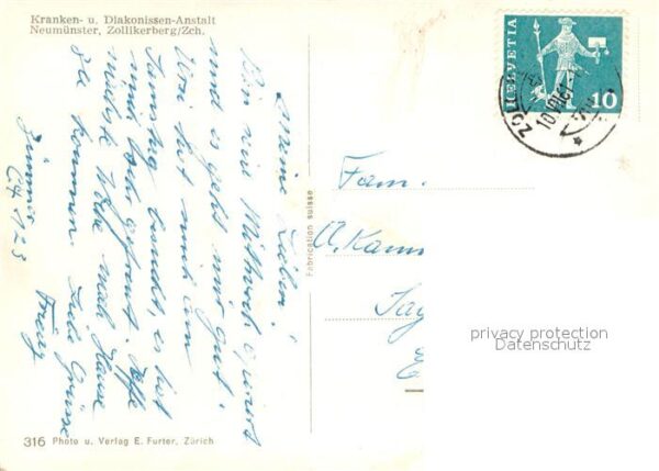 Neumuenster Zuerich Kranken- u. Diakonissen-Anstalt – Bild 2