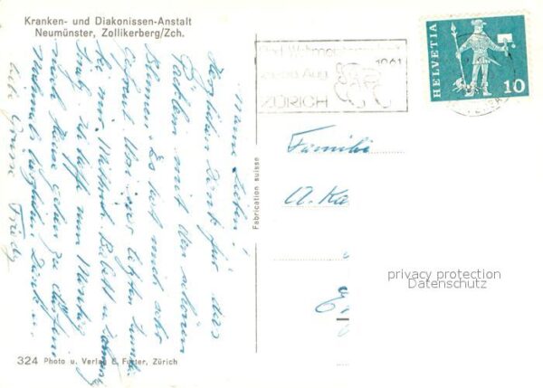 Neumuenster Zuerich Kranken- u. Diakonissen-Anstalt – Bild 2
