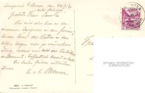 Langwies GR Panorama – Bild 2