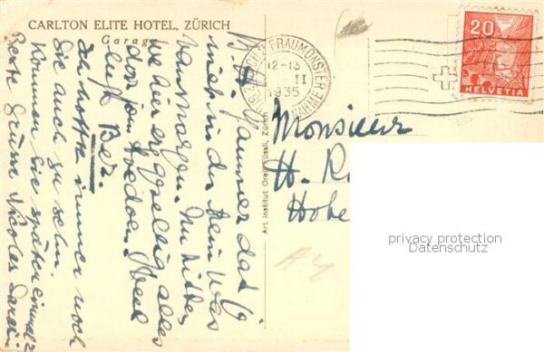 Zuerich ZH Carlton Elite Hotel Locanda Ticinese – Bild 2