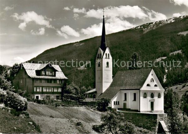 Trun GR Wallfahrtskirche Maria Licht mit Hospiz