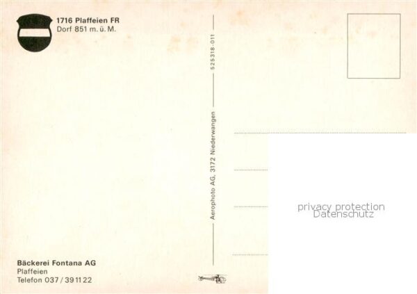 Plaffeien Plaffeyen FR Fliegeraufnahme – Bild 2