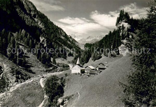 Calfeisental Calfeisenthal SG Kirchlein St Martin mit Piz Sardona