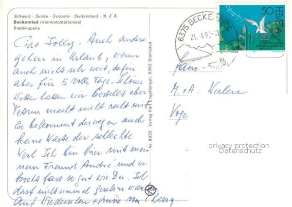 Beckenried Vierwaldstaettersee Panorama mit Riedlikapelle – Bild 2