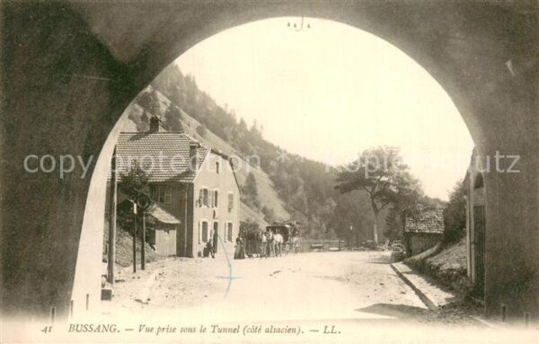 Bussang Vosges 88 Vue prise sous le tunnel côté alsacien