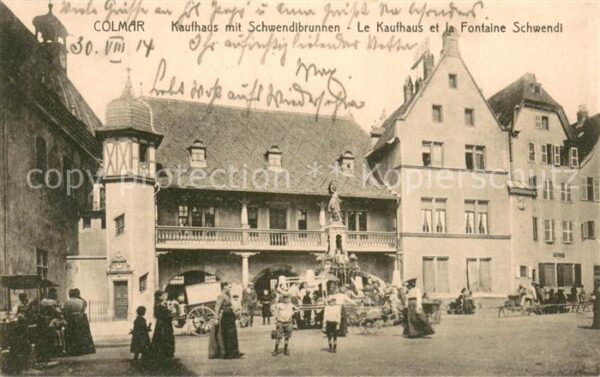 Colmar 68 Kaufhaus mit Schwendibrunnen