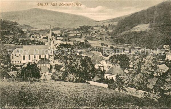 Schnierlach Lapoutroie 68 Ortsansicht mit Kirche