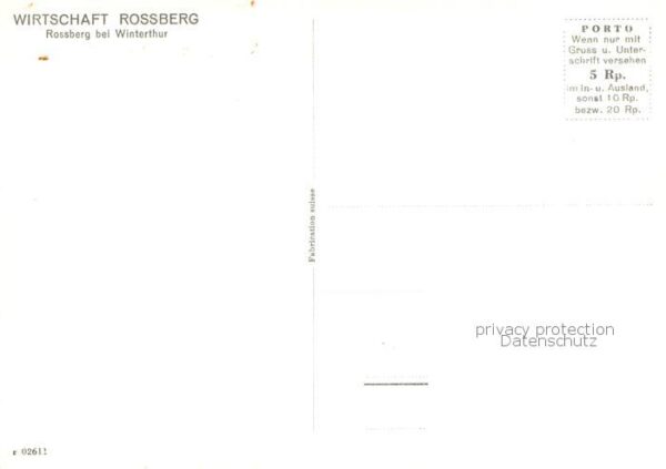 Rossberg Winterthur Wirtschaft Rossberg Brunnen – Bild 2